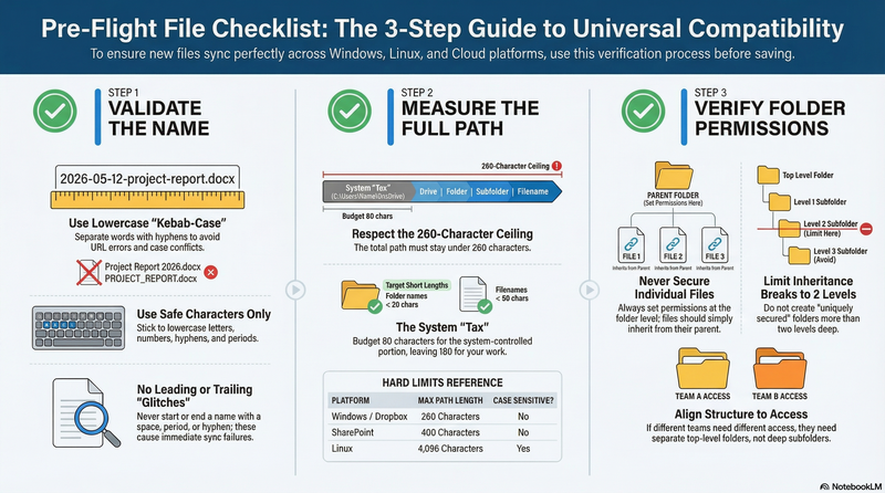 Preview of File Naming Checklist: The 3-Step Guide to Universal Compatibility
